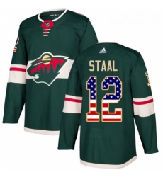 Youth Adidas Minnesota Wild 12 Eric Staal Authentic Green USA Flag Fashion NHL Jersey Youth Adidas Minnesota Wild 12 Eric Staal Authentic Green USA Flag Fashion NHL Jersey