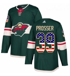 Youth Adidas Minnesota Wild 39 Nate Prosser Authentic Green USA Flag Fashion NHL Jersey Youth Adidas Minnesota Wild 39 Nate Prosser Authentic Green USA Flag Fashion NHL Jersey