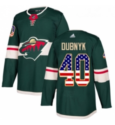 Youth Adidas Minnesota Wild 40 Devan Dubnyk Authentic Green USA Flag Fashion NHL Jersey Youth Adidas Minnesota Wild 40 Devan Dubnyk Authentic Green USA Flag Fashion NHL Jersey