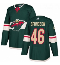 Youth Adidas Minnesota Wild 46 JaGreen Spurgeon Authentic Green Home NHL Jersey Youth Adidas Minnesota Wild 46 JaGreen Spurgeon Authentic Green Home NHL Jersey