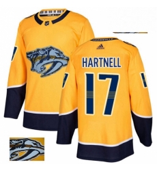 Mens Adidas Nashville Predators 17 Scott Hartnell Authentic Gold Fashion Gold NHL Jersey Mens Adidas Nashville Predators 17 Scott Hartnell Authentic Gold Fashion Gold NHL Jersey