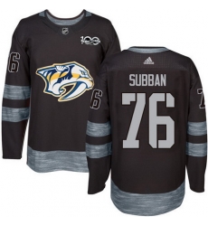 Predators #76 P K Subban Black 1917 2017 100th Anniversary Stitched NHL Jersey Predators #76 P K Subban Black 1917 2017 100th Anniversary Stitched NHL Jersey