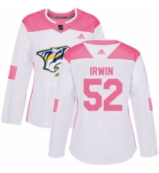 Womens Adidas Nashville Predators 52 Matt Irwin Authentic WhitePink Fashion NHL Jersey Womens Adidas Nashville Predators 52 Matt Irwin Authentic WhitePink Fashion NHL Jersey