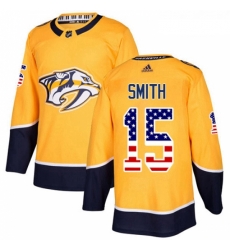 Youth Adidas Nashville Predators 15 Craig Smith Authentic Gold USA Flag Fashion NHL Jersey Youth Adidas Nashville Predators 15 Craig Smith Authentic Gold USA Flag Fashion NHL Jersey