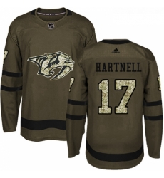 Youth Adidas Nashville Predators 17 Scott Hartnell Authentic Green Salute to Service NHL Jersey Youth Adidas Nashville Predators 17 Scott Hartnell Authentic Green Salute to Service NHL Jersey