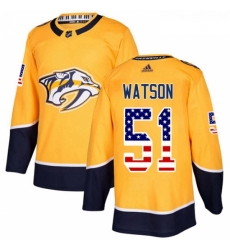 Youth Adidas Nashville Predators 51 Austin Watson Authentic Gold USA Flag Fashion NHL Jersey Youth Adidas Nashville Predators 51 Austin Watson Authentic Gold USA Flag Fashion NHL Jersey