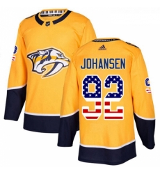 Youth Adidas Nashville Predators 92 Ryan Johansen Authentic Gold USA Flag Fashion NHL Jersey Youth Adidas Nashville Predators 92 Ryan Johansen Authentic Gold USA Flag Fashion NHL Jersey