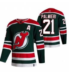 Men New Jersey Devils 21 Kyle Palmieri Green Adidas 2020 21 Reverse Retro Alternate NHL Jersey Men New Jersey Devils 21 Kyle Palmieri Green Adidas 2020 21 Reverse Retro Alternate NHL Jersey