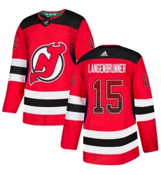 Mens Adidas New Jersey Devils 15 Jamie Langenbrunner Authentic Red Drift Fashion NHL Jersey Mens Adidas New Jersey Devils 15 Jamie Langenbrunner Authentic Red Drift Fashion NHL Jersey