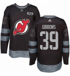 Mens Adidas New Jersey Devils 39 Brian Gibbons Authentic Black 1917 2017 100th Anniversary NHL Jersey Mens Adidas New Jersey Devils 39 Brian Gibbons Authentic Black 1917 2017 100th Anniversary NHL Jersey
