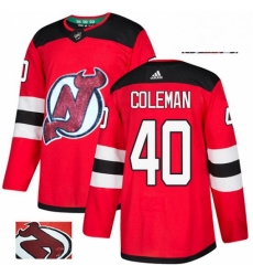 Mens Adidas New Jersey Devils 40 Blake Coleman Authentic Red Fashion Gold NHL Jersey Mens Adidas New Jersey Devils 40 Blake Coleman Authentic Red Fashion Gold NHL Jersey