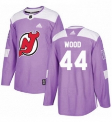 Mens Adidas New Jersey Devils 44 Miles Wood Authentic Purple Fights Cancer Practice NHL Jersey Mens Adidas New Jersey Devils 44 Miles Wood Authentic Purple Fights Cancer Practice NHL Jersey