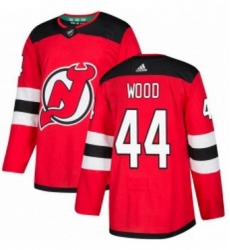 Mens Adidas New Jersey Devils 44 Miles Wood Premier Red Home NHL Jersey Mens Adidas New Jersey Devils 44 Miles Wood Premier Red Home NHL Jersey