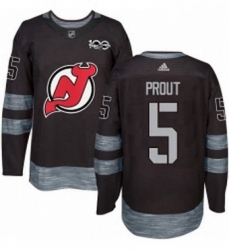 Mens Adidas New Jersey Devils 5 Dalton Prout Authentic Black 1917 2017 100th Anniversary NHL Jersey Mens Adidas New Jersey Devils 5 Dalton Prout Authentic Black 1917 2017 100th Anniversary NHL Jersey
