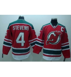 New Jersey Devils #4 STEVENS Red GREEN 3RD Hockey Jersey New Jersey Devils #4 STEVENS Red GREEN 3RD Hockey Jersey
