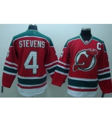 New Jersey Devils 4 STEVENS Red Jersey C patch New Jersey Devils 4 STEVENS Red Jersey C patch