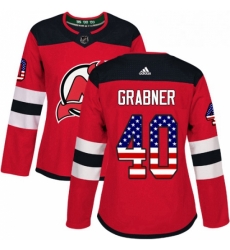 Womens Adidas New Jersey Devils 40 Michael Grabner Authentic Red USA Flag Fashion NHL Jersey Womens Adidas New Jersey Devils 40 Michael Grabner Authentic Red USA Flag Fashion NHL Jersey