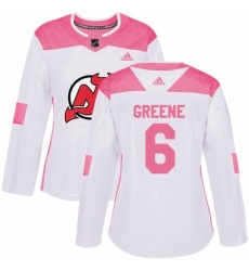 Womens Adidas New Jersey Devils 6 Andy Greene Authentic WhitePink Fashion NHL Jersey Womens Adidas New Jersey Devils 6 Andy Greene Authentic WhitePink Fashion NHL Jersey