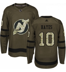 Youth Adidas New Jersey Devils 10 Jimmy Hayes Authentic Green Salute to Service NHL Jersey Youth Adidas New Jersey Devils 10 Jimmy Hayes Authentic Green Salute to Service NHL Jersey