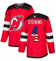 Youth Adidas New Jersey Devils 4 Scott Stevens Authentic Red USA Flag Fashion NHL Jersey Youth Adidas New Jersey Devils 4 Scott Stevens Authentic Red USA Flag Fashion NHL Jersey