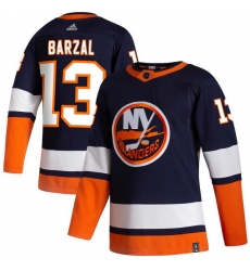 Men New York Islanders 13 Mathew Barzal Navy 2020 21 Reverse Retro Adidas Jersey Men New York Islanders 13 Mathew Barzal Navy 2020 21 Reverse Retro Adidas Jersey