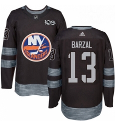 Mens Adidas New York Islanders 13 Mathew Barzal Premier Black 1917 2017 100th Anniversary NHL Jersey Mens Adidas New York Islanders 13 Mathew Barzal Premier Black 1917 2017 100th Anniversary NHL Jersey