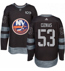 Mens Adidas New York Islanders 53 Casey Cizikas Premier Black 1917 2017 100th Anniversary NHL Jersey Mens Adidas New York Islanders 53 Casey Cizikas Premier Black 1917 2017 100th Anniversary NHL Jersey
