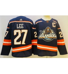 Men's New York Islanders #27 Anders Lee 2022 Navy Reverse Retro 2.0 Stitched Jersey Men's New York Islanders #27 Anders Lee 2022 Navy Reverse Retro 2.0 Stitched Jersey
