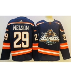 Men's New York Islanders #29 Brock Nelson 2022 Navy Reverse Retro 2.0 Stitched Jersey Men's New York Islanders #29 Brock Nelson 2022 Navy Reverse Retro 2.0 Stitched Jersey
