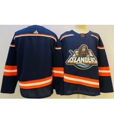 Men's New York Islanders Blank 2022 Navy Reverse Retro 2.0 Stitched Jersey