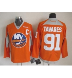 NHL New York Islanders #91 John Tavares orange jerseys NHL New York Islanders #91 John Tavares orange jerseys