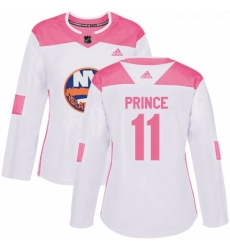 Womens Adidas New York Islanders 11 Shane Prince Authentic WhitePink Fashion NHL Jersey Womens Adidas New York Islanders 11 Shane Prince Authentic WhitePink Fashion NHL Jersey