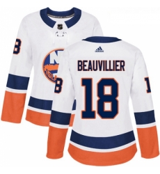 Womens Adidas New York Islanders 18 Anthony Beauvillier Authentic White Away NHL Jersey Womens Adidas New York Islanders 18 Anthony Beauvillier Authentic White Away NHL Jersey