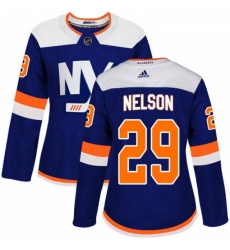 Womens Adidas New York Islanders 29 Brock Nelson Premier Blue Alternate NHL Jersey Womens Adidas New York Islanders 29 Brock Nelson Premier Blue Alternate NHL Jersey