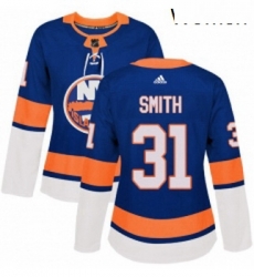 Womens Adidas New York Islanders 31 Billy Smith Authentic Royal Blue Home NHL Jersey Womens Adidas New York Islanders 31 Billy Smith Authentic Royal Blue Home NHL Jersey