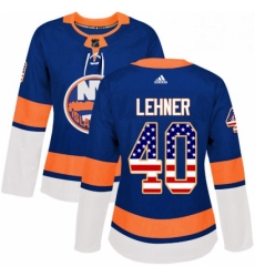 Womens Adidas New York Islanders 40 Robin Lehner Authentic Royal Blue USA Flag Fashion NHL Jersey Womens Adidas New York Islanders 40 Robin Lehner Authentic Royal Blue USA Flag Fashion NHL Jersey