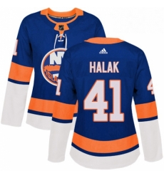 Womens Adidas New York Islanders 41 Jaroslav Halak Authentic Royal Blue Home NHL Jersey Womens Adidas New York Islanders 41 Jaroslav Halak Authentic Royal Blue Home NHL Jersey