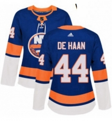 Womens Adidas New York Islanders 44 Calvin de Haan Authentic Royal Blue Home NHL Jersey Womens Adidas New York Islanders 44 Calvin de Haan Authentic Royal Blue Home NHL Jersey