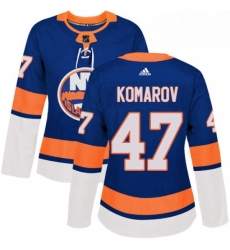 Womens Adidas New York Islanders 47 Leo Komarov Premier Royal Blue Home NHL Jersey Womens Adidas New York Islanders 47 Leo Komarov Premier Royal Blue Home NHL Jersey