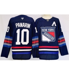 Men New York Rangers 10 Artemi Panarin Navy 2024 25 Stitched Jersey Men New York Rangers 10 Artemi Panarin Navy 2024 25 Stitched Jersey