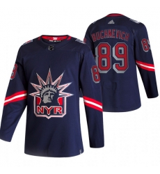 Men New York Rangers 89 Pavel Buchnevich Navy Adidas 2020 21 Reverse Retro Alternate NHL Jersey Men New York Rangers 89 Pavel Buchnevich Navy Adidas 2020 21 Reverse Retro Alternate NHL Jersey