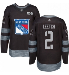 Mens Adidas New York Rangers 2 Brian Leetch Authentic Black 1917 2017 100th Anniversary NHL Jersey Mens Adidas New York Rangers 2 Brian Leetch Authentic Black 1917 2017 100th Anniversary NHL Jersey