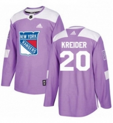 Mens Adidas New York Rangers 20 Chris Kreider Authentic Purple Fights Cancer Practice NHL Jersey Mens Adidas New York Rangers 20 Chris Kreider Authentic Purple Fights Cancer Practice NHL Jersey