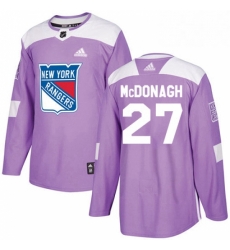 Mens Adidas New York Rangers 27 Ryan McDonagh Authentic Purple Fights Cancer Practice NHL Jersey Mens Adidas New York Rangers 27 Ryan McDonagh Authentic Purple Fights Cancer Practice NHL Jersey