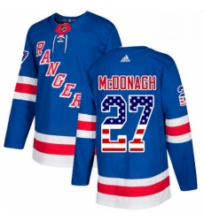 Mens Adidas New York Rangers 27 Ryan McDonagh Authentic Royal Blue USA Flag Fashion NHL Jersey Mens Adidas New York Rangers 27 Ryan McDonagh Authentic Royal Blue USA Flag Fashion NHL Jersey