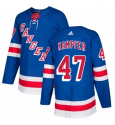 Mens Adidas New York Rangers 47 Steven Kampfer Authentic Royal Blue Home NHL Jersey Mens Adidas New York Rangers 47 Steven Kampfer Authentic Royal Blue Home NHL Jersey