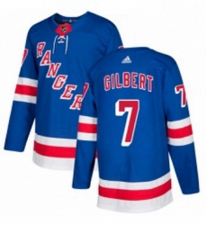 Mens Adidas New York Rangers 7 Rod Gilbert Authentic Royal Blue Home NHL Jersey 