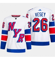 Men's New York Rangers #26 Jimmy Vesey White 2024 Stadium Series Stitched Jersey Men's New York Rangers #26 Jimmy Vesey White 2024 Stadium Series Stitched Jersey