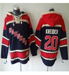 New York Rangers #20 Chris Kreider Blue Sawyer Hooded Sweatshirt Stitched NHL jersey New York Rangers #20 Chris Kreider Blue Sawyer Hooded Sweatshirt Stitched NHL jersey