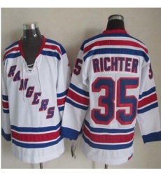 New York Rangers #35 Mike Richter White CCM Throwback Stitched NHL Jersey New York Rangers #35 Mike Richter White CCM Throwback Stitched NHL Jersey